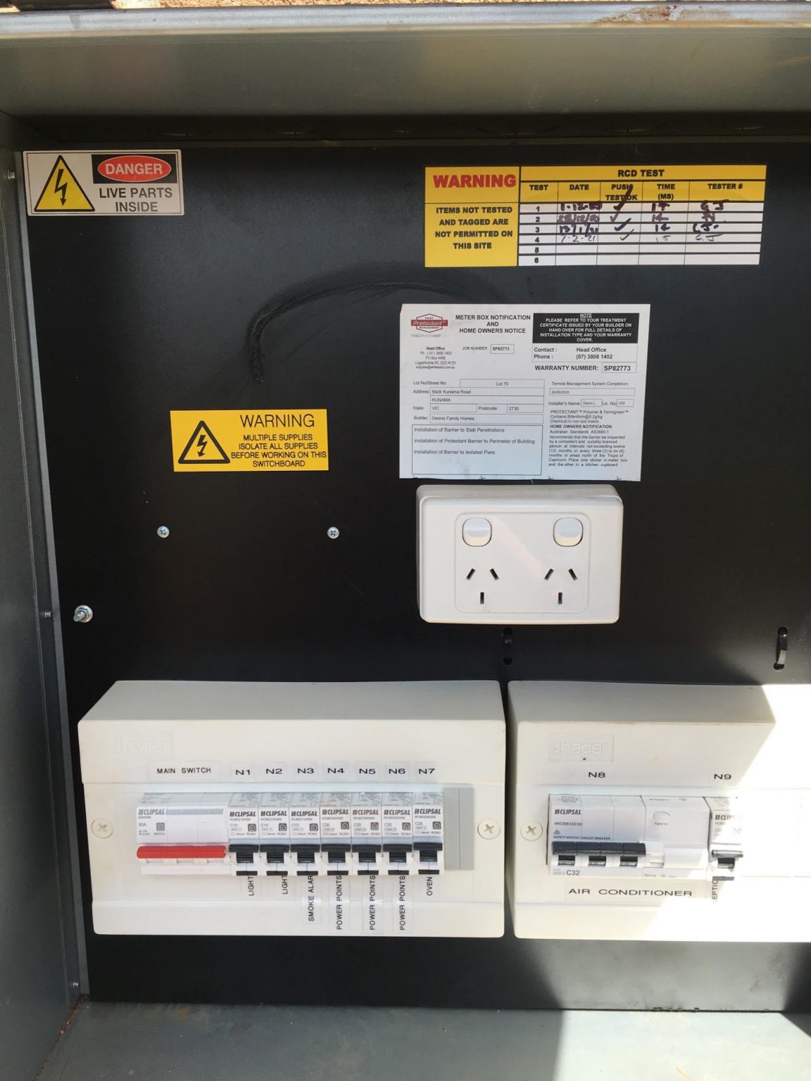 Upgraded Meter Box - Tumut Electrician Vine Electrical and Solar
